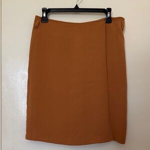 Love21 Elegant Tan Women's wrap Skirt